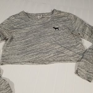 PINK Victoria's Secret M cropped long sleeve